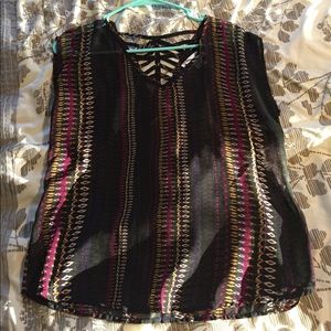 Fun printed blouse